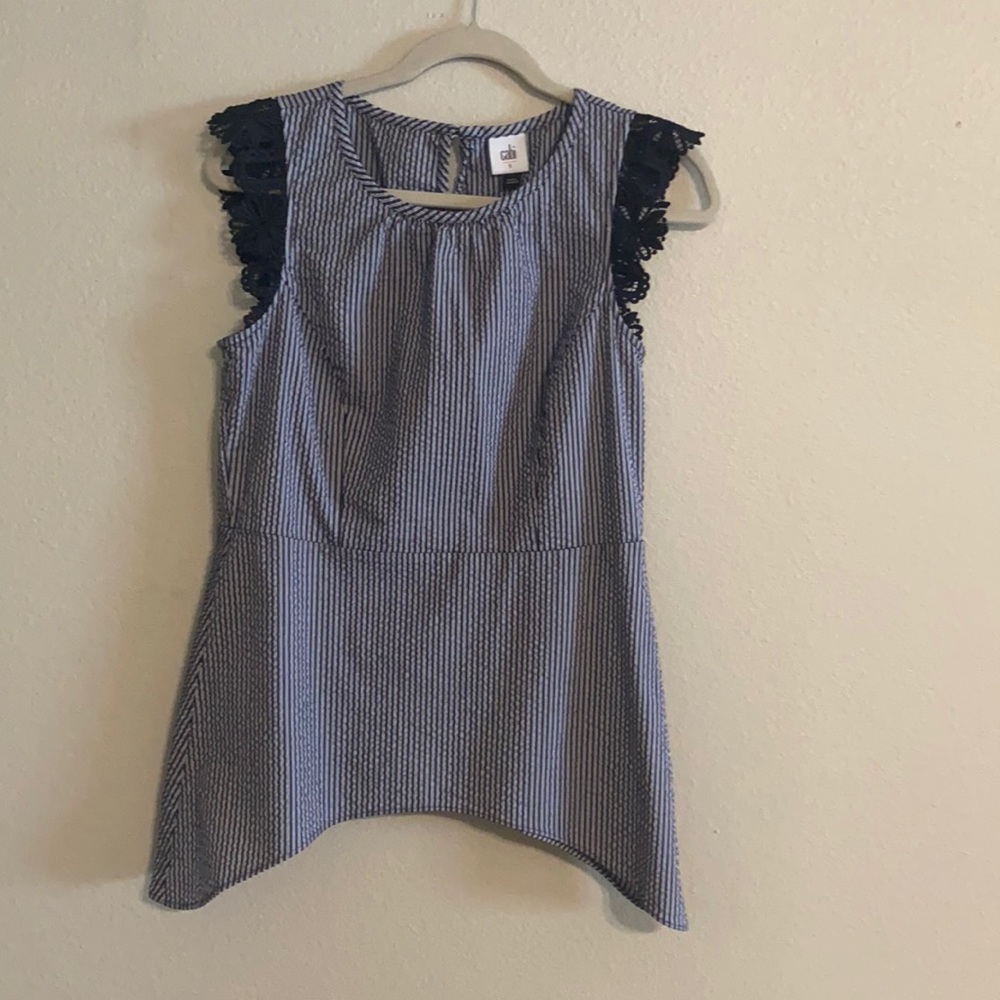 Cabi Lace Flutter top